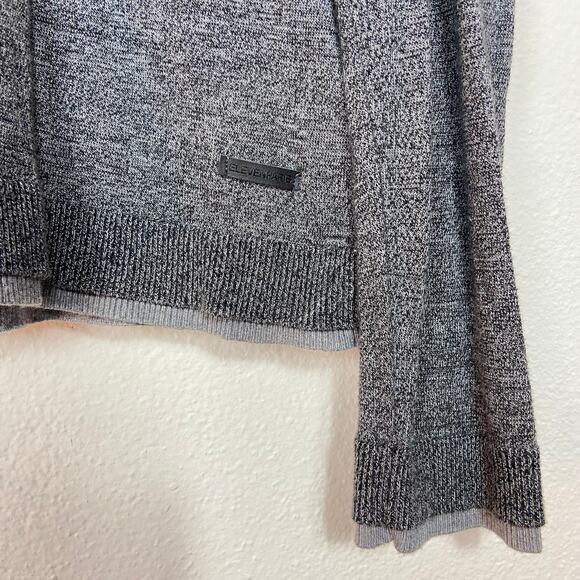 Eleven Paris Le Basic Sweater Size L Heathered Gray Knit Pullover - Picture 8 of 9